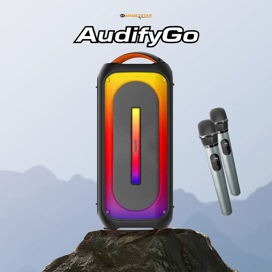 MAGIC STAR AudifyGo Party Speaker with LED Lights