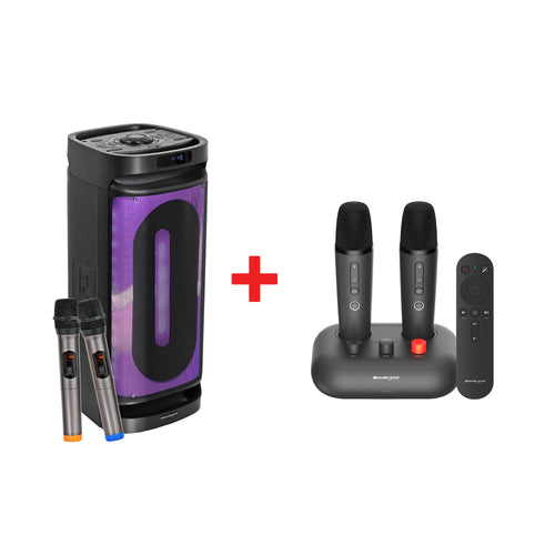 D'Maestro MS-A15 + BoomBox L-2811 Karaoke Party Bundle
