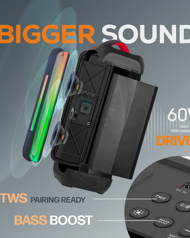 MagicStar AudifyGo party speaker with LED lights — product photo 3