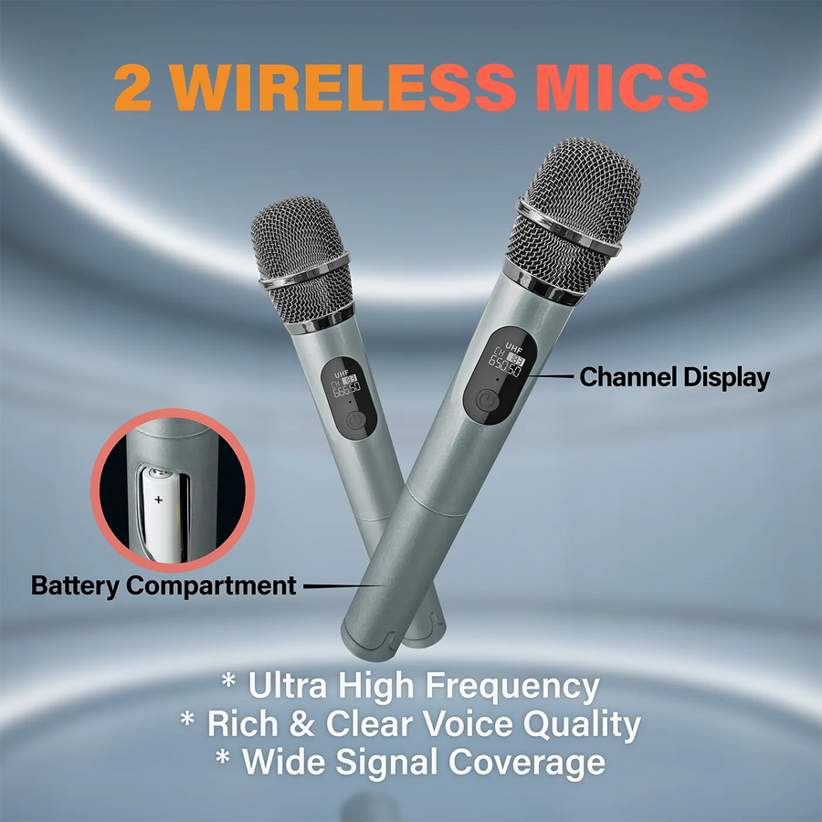 MAGICSTAR AudifyGo BB360 Party Speaker with LED Lights