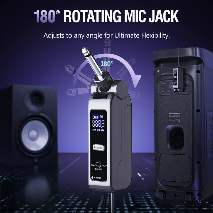 The jack turns 180 degrees.