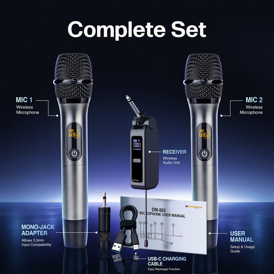 Magic Star UHF Wireless Microphones