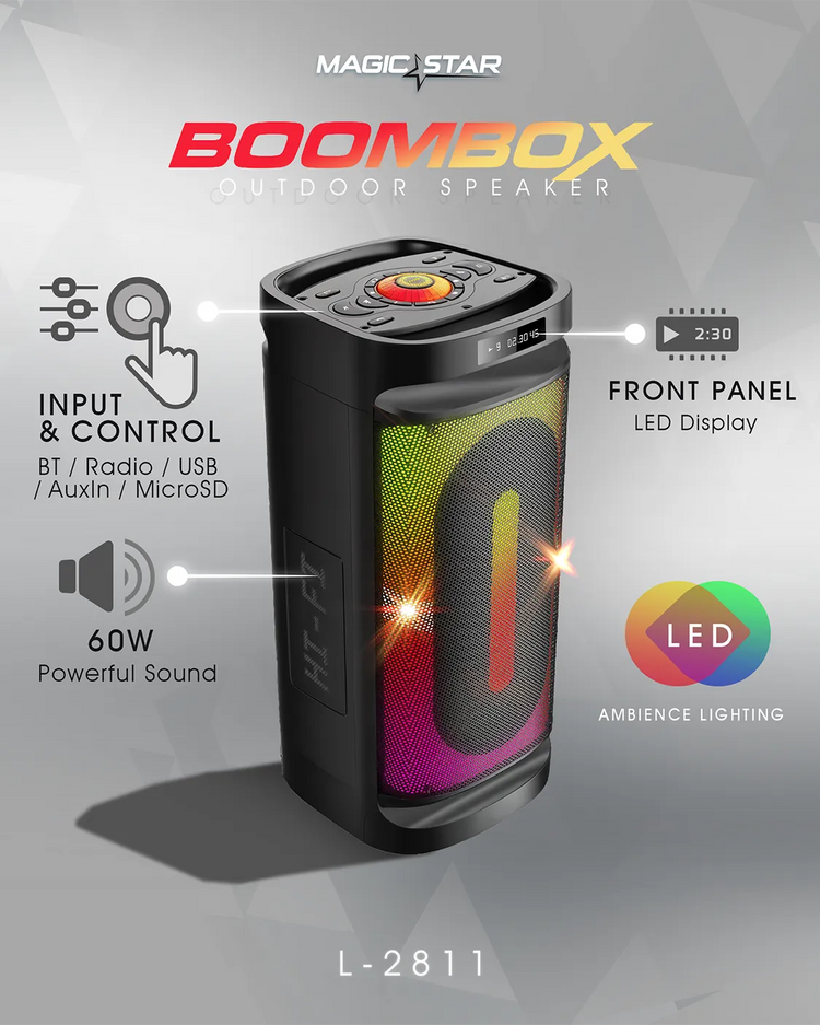 MagicStar BoomBox party speaker — product photo 4