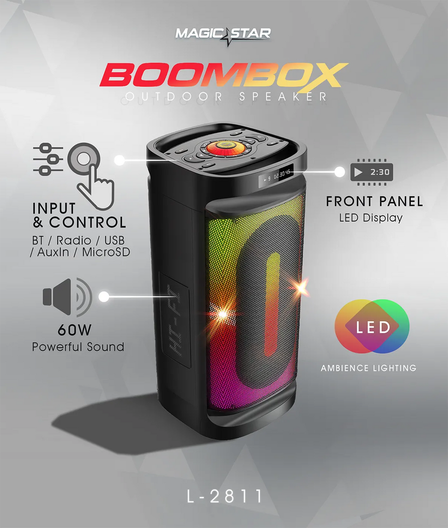 MAGICSTAR Boombox Party Speaker L-2811