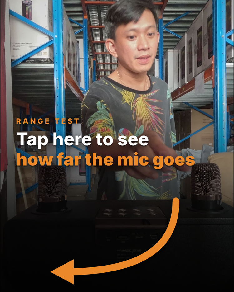 PulZ wireless microphone distance test