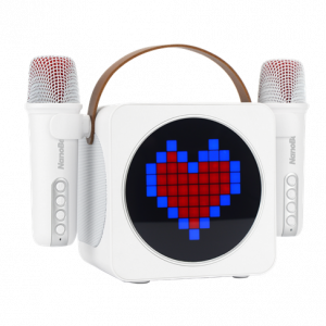 NANOBEATZ BB220 Mini-Karaoke Machine with Dual Wireless Microphone